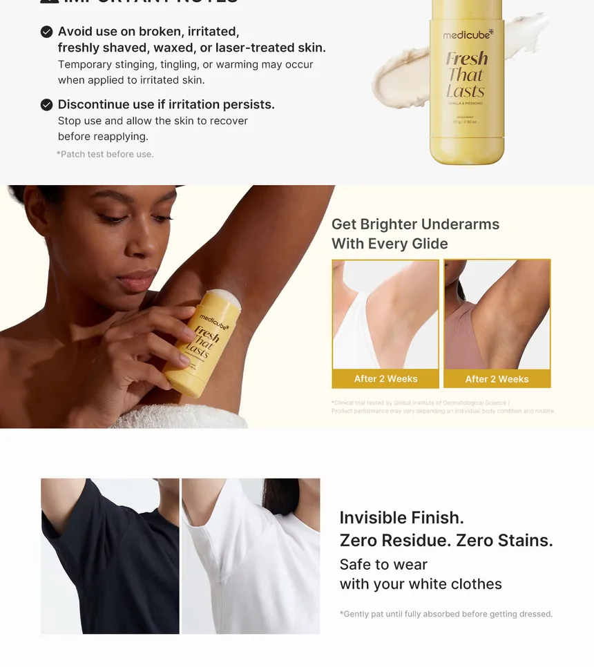 medicube Vanilla Pistachio Deodorant details